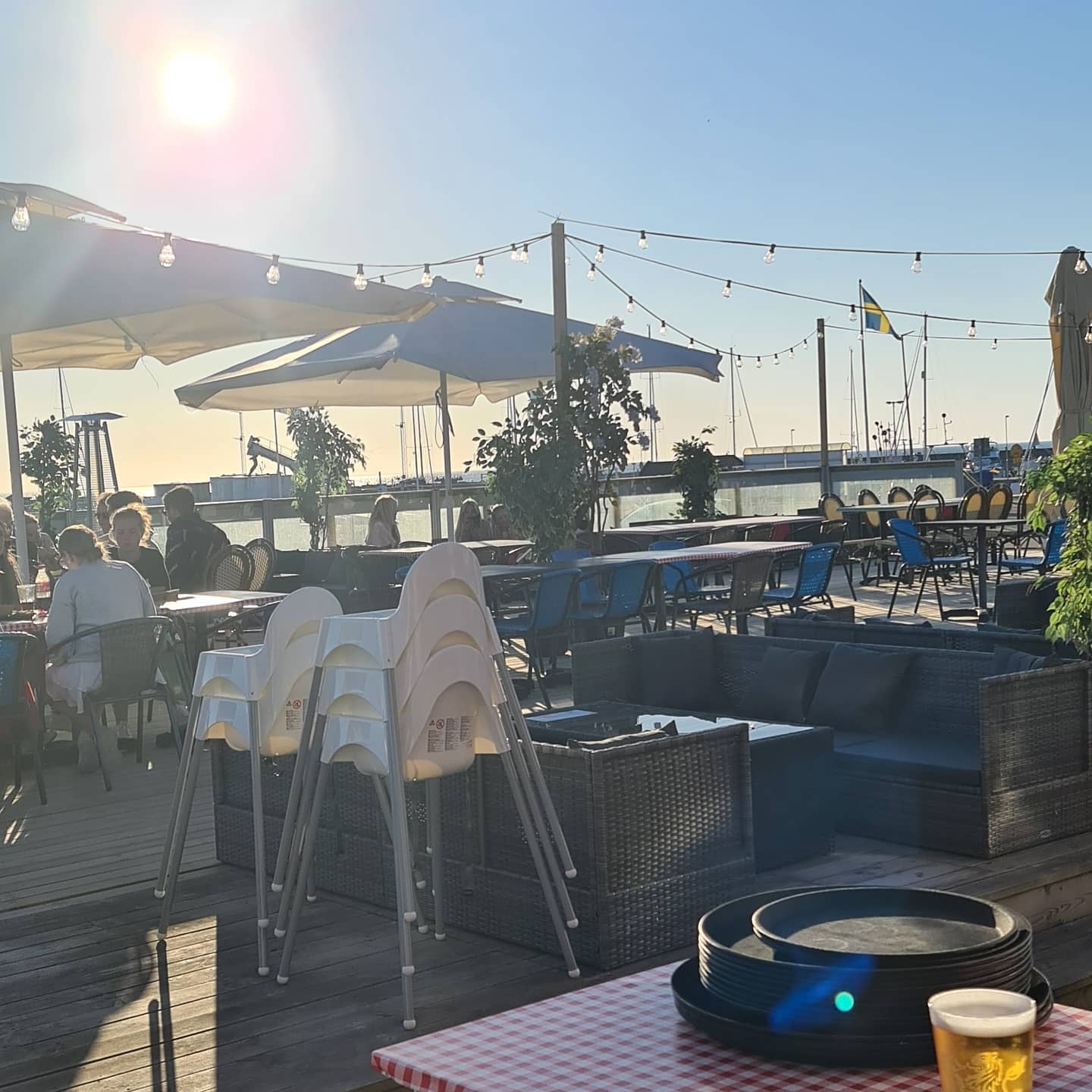 Utsikt över Byxelkroks gästhamn